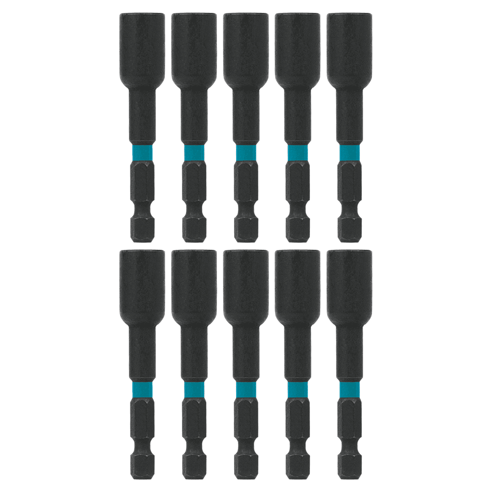 5/16" x 2-9/16" ImpactX Magnetic Nut Driver, 1/4" Shank (10/Pack)