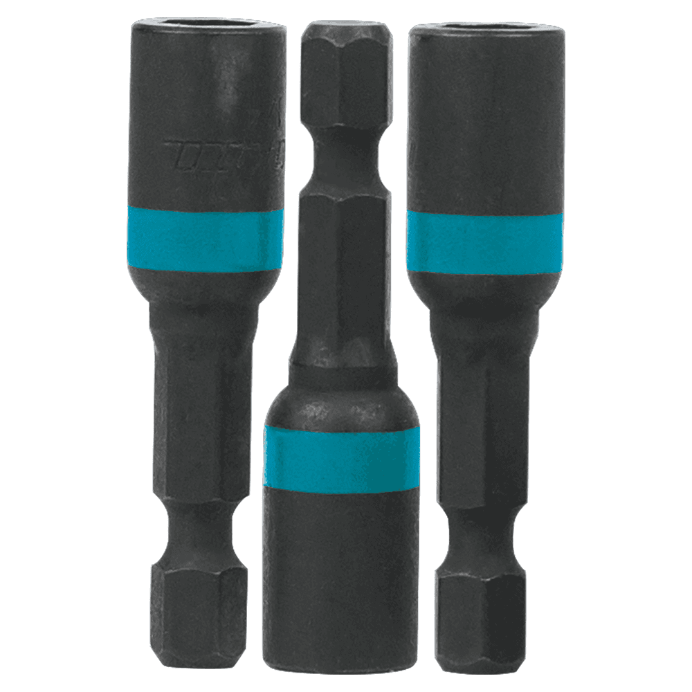 1/4" x 1-3/4" ImpactX Magnetic Nut Driver, 1/4" Shank (3/Pack)