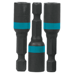 1/4" x 1-3/4" ImpactX Magnetic Nut Driver, 1/4" Shank (3/Pack)