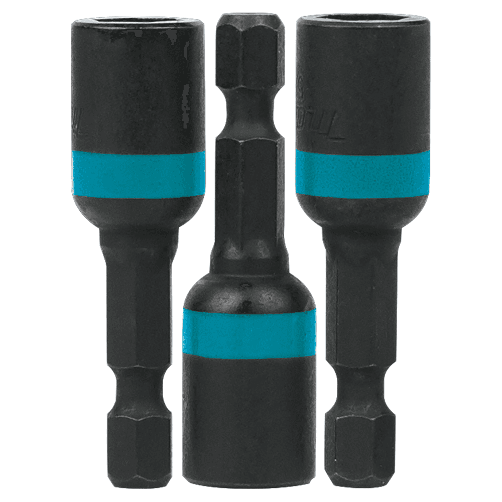 5/16" x 1-3/4" ImpactX Magnetic Nut Driver, 1/4" Shank (3/Pack)