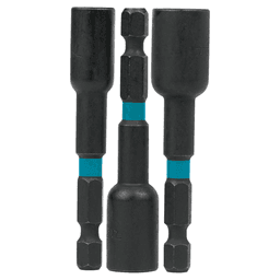 2-9/16" 3-Piece ImpactX Magnetic Nut Driver Set, 1/4" Shank
