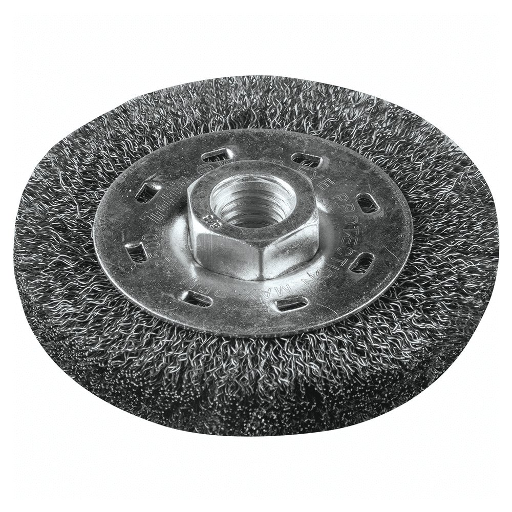 4" Crimped Wire Wheel, 5/8"-11" Arbor Hole