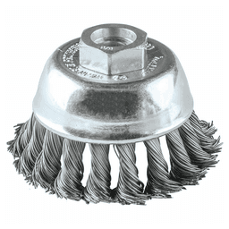 2-3/4" Knot Wire Cup Brush, 5/8"-11" Arbor Hole