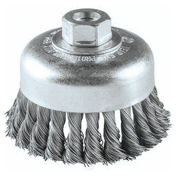 4" Knot Wire Cup Brush, 5/8"-11" Arbor Hole