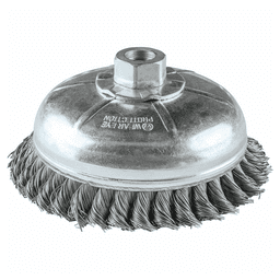 6" Knot Wire Cup Brush, 5/8"-11" Arbor Hole