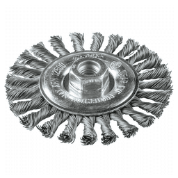 5" Knot Cable Twist Wire Wheel, 5/8"-11" Arbor Hole