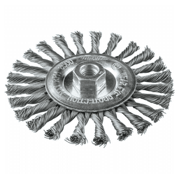 6" Knot Cable Twist Wire Wheel, 5/8"-11" Arbor Hole