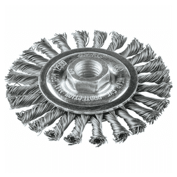 4" Knot Twist Wire Wheel, 5/8"-11" Arbor Hole