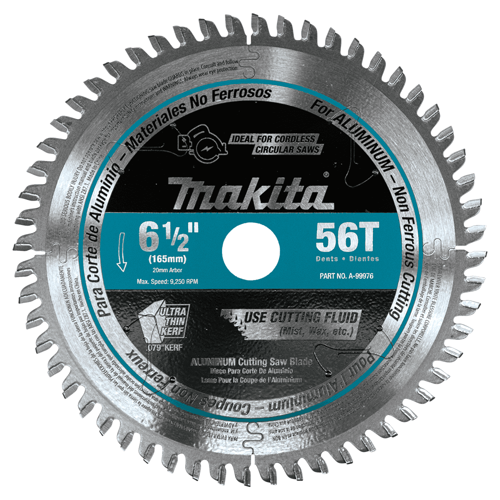 6-1/2" x 56 Teeth Carbide-Tipped Cordless Plunge Saw Blade