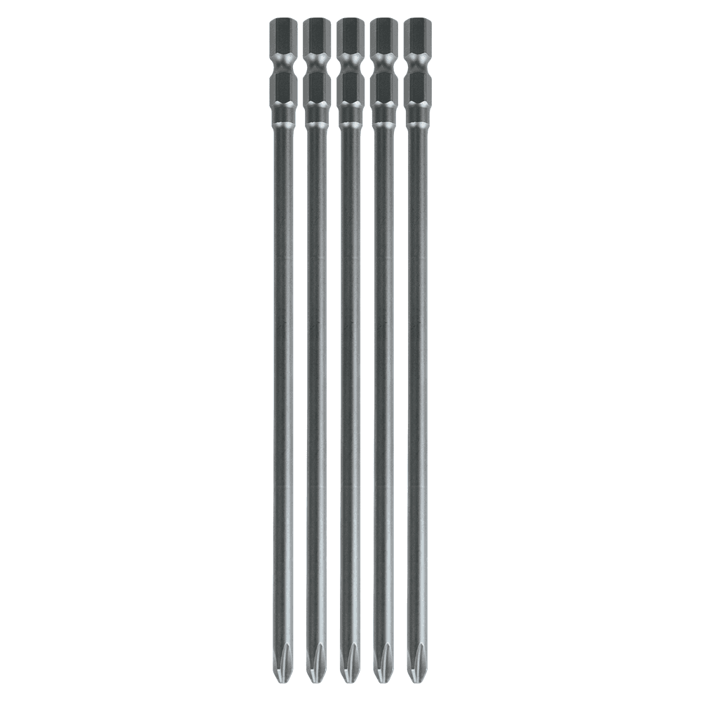 #2 x 6-3/8" Phillips Drive Power Bit (5/Pack)