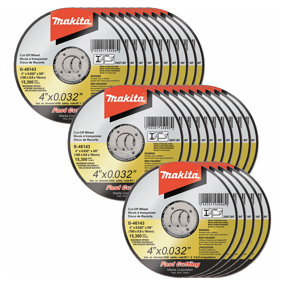4" Ultra 60 Grit Thin Cut-Off Wheel, Zirconia Aluminum (25/Pack)
