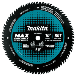 10" x 80 Teeth Cross-Cut Max Efficiency Miter Saw Blade
