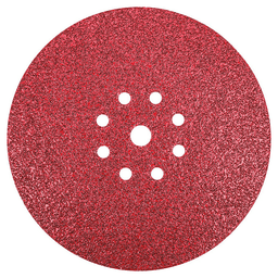 9" Hook/Loop 40 Grit 9 Holes Drywall Sanding Disc, Ceramic on Paper (25/Pack)