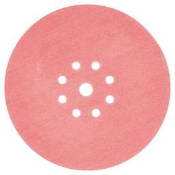 9" Hook/Loop 320 Grit 9 Holes Drywall Sanding Disc, Ceramic on Paper (25/Pack)
