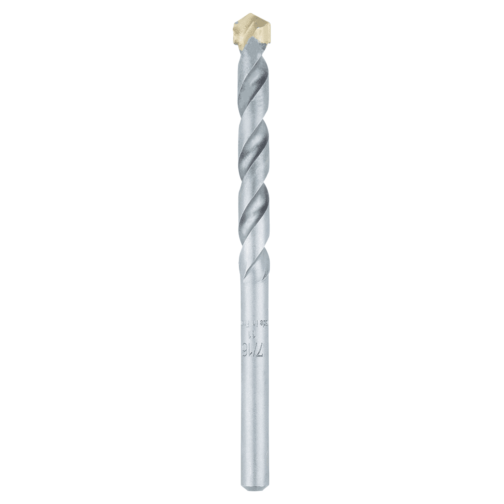 7/16" x 6" Carbide Tipped Percussion Masonry Hammer Drill Bit