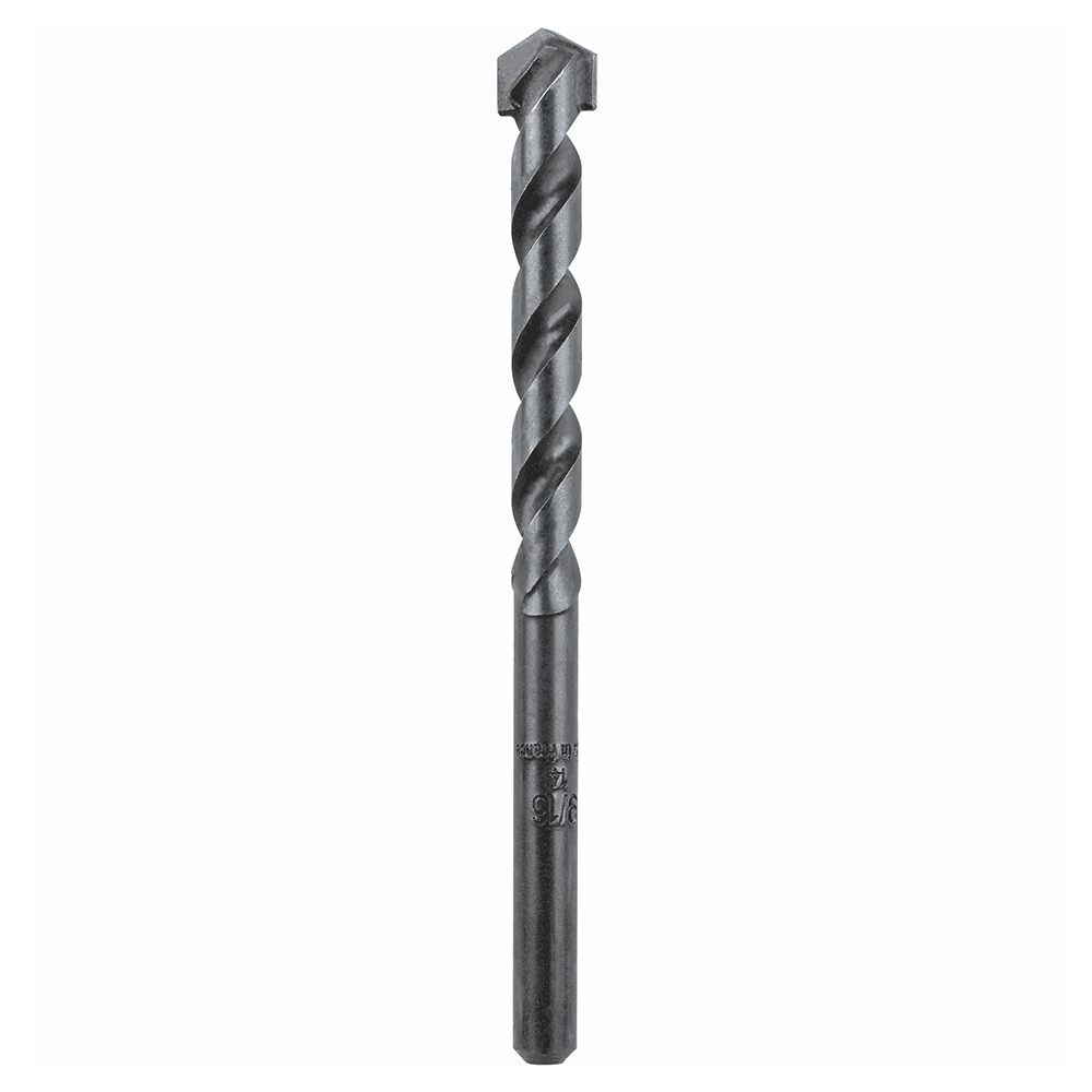 9/16" x 6" Carbide Tipped Percussion Masonry Hammer Drill Bit