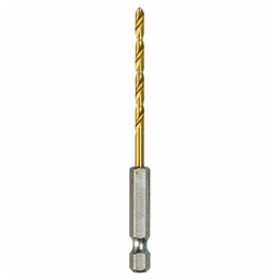 1/8" x 3-15/32" Titanium Coated Drill Bit, 1/4" Shank