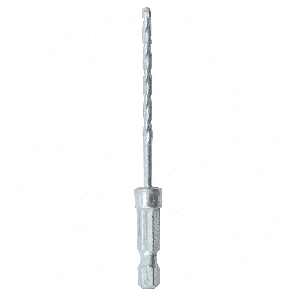 1/8" x 3" Masonry Drill Bit, 1/4" Hex Shank