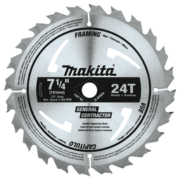 7-1/4" x 24 Teeth Rip/Cross-Cut Circular Saw Blade