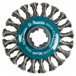 4-1/2" X-Lock Carbon Steel Full Cable Knotted Twist Wire Wheel