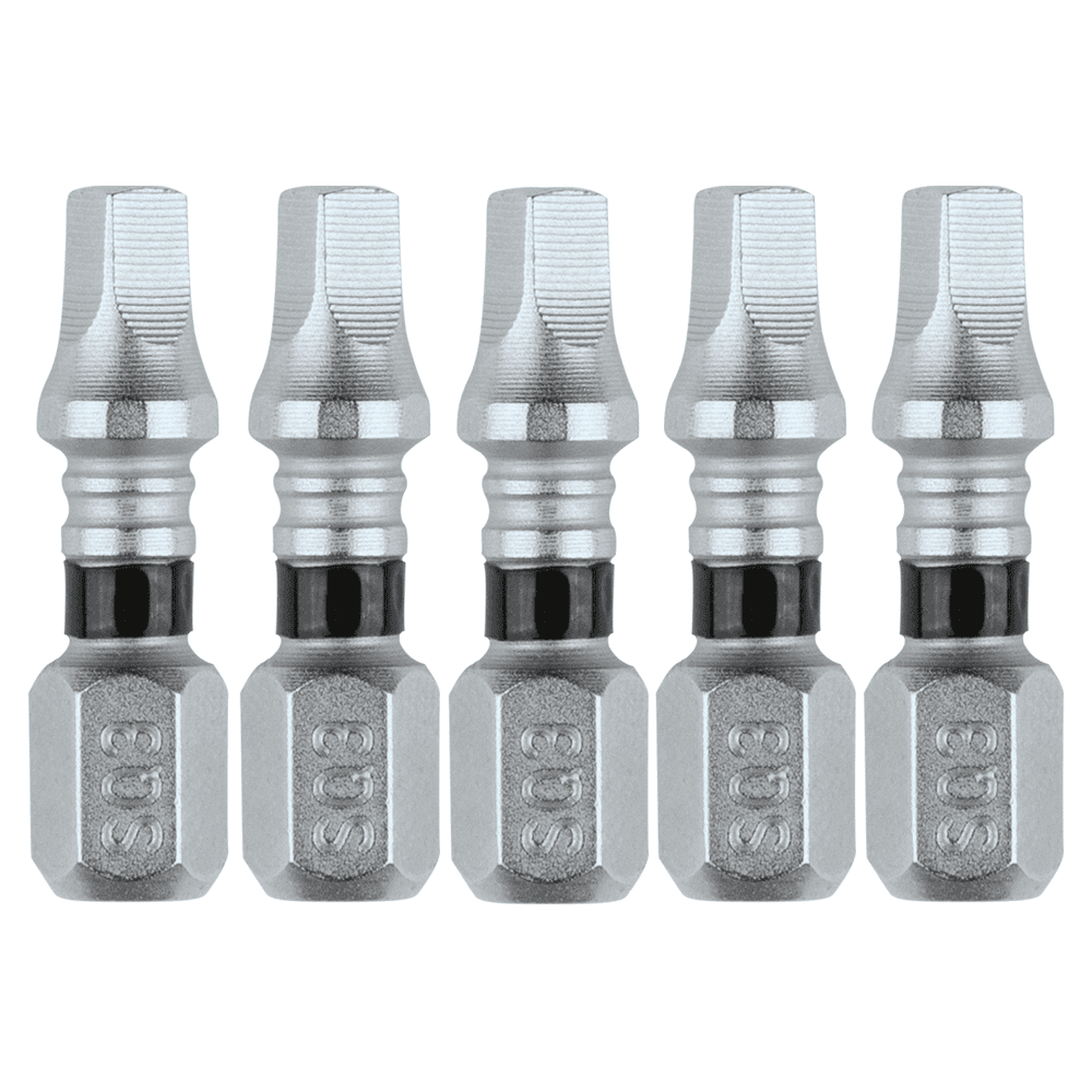 #3 x 1" Square Impact XPS Insert Bit, (5/Pack)