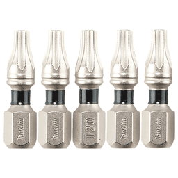 T20 x 1" Impact XPS Torx Drive Insert Bit, 1/4" Shank (5/Pack)
