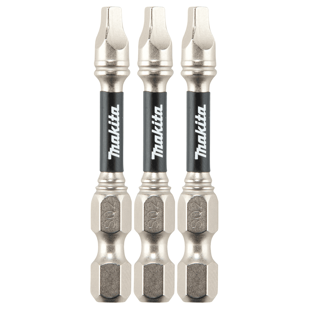 #2 x 2" Impact XPS Square Drive Power Bit, 1/4" Shank (3/Pack)