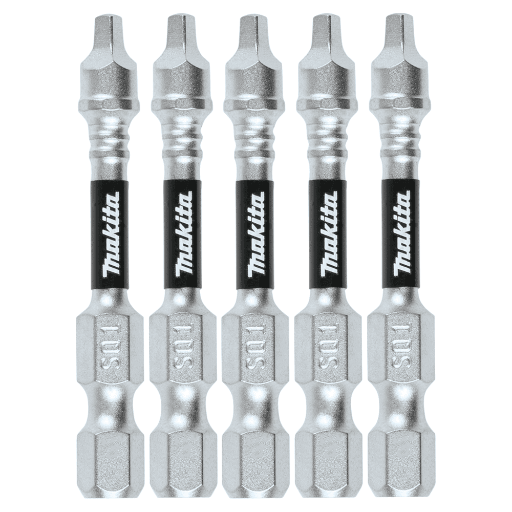 #1 x 2" Square Impact XPS Power Bit, (5/Pack)