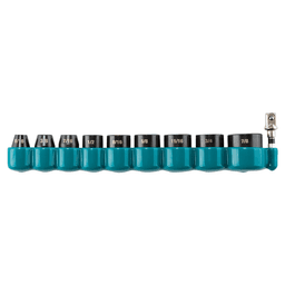 10-Piece 6-Point SAE Impact Socket Set with Standard Impact XPS Socket Adapter