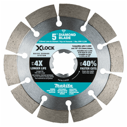 5" X-Lock Segmented Diamond Blade for Masonry Cutting