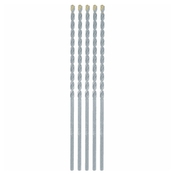 5/32" x 6" Carbide Tipped Percussion Masonry Hammer Drill Bit (5/Pack)