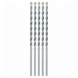 3/16" x 6" Carbide Tipped Percussion Masonry Hammer Drill Bit (5/Pack)