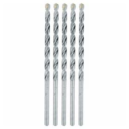 1/4" x 6" Carbide Tipped Percussion Masonry Hammer Drill Bit (5/Pack)