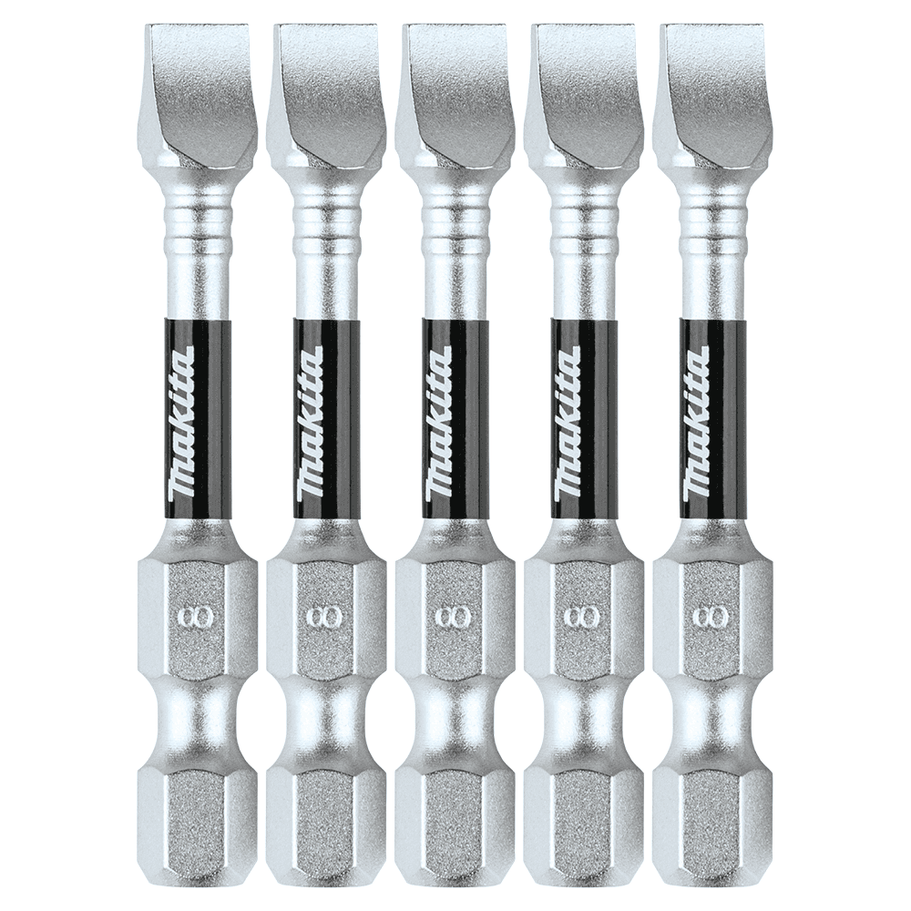 #8 x 2" Impact XPS Slotted Power Bit, 5/Pack