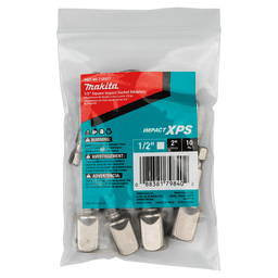 1/2" x 2" Impact XPS Square Socket Adapter, 10/Pack, Bulk