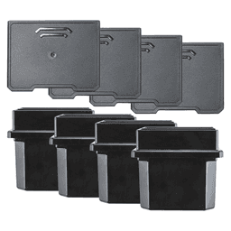 MAKTRAK Upper Bin and Divider Set, Deep Standard (4/Pack)
