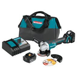 5" 18V LXT Lithium-Ion Brushless Cordless Paddle Switch Cut-Off/Angle Grinder Kit with Electric Brake (5.0Ah)