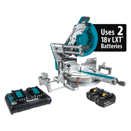 12" Dual-Bevel Sliding Compound Miter Saw with Laser Kit (5.0Ah)