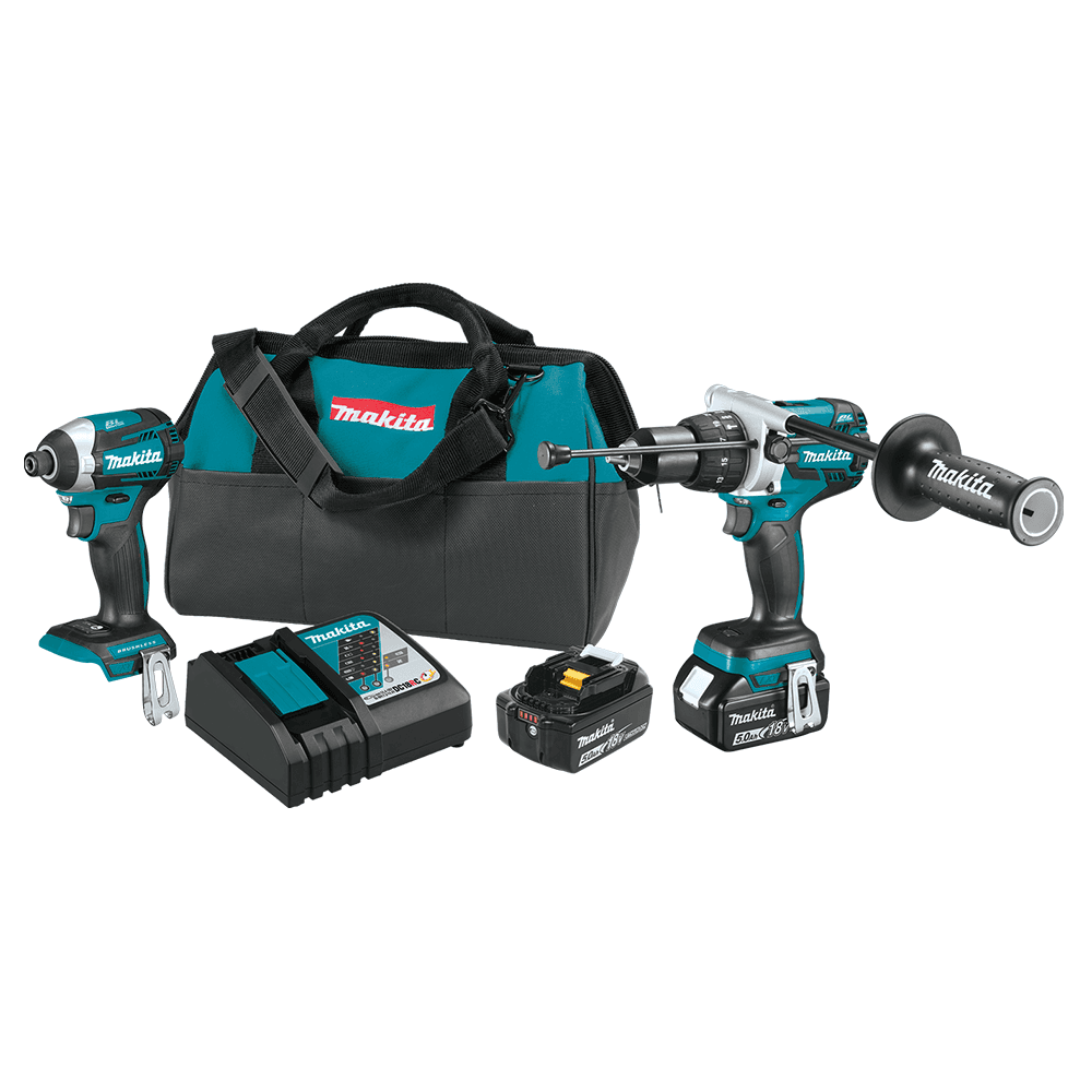 18V LXT Lithium-Ion Cordless 2-Piece Hammer Drill/Impact Driver Kit (5.0Ah)