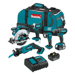 18V LXTÂ® Lithium-Ion Cordless 5 peice Combo Kit with 2 4.0Ah Batteries and Charger