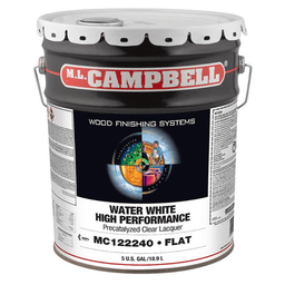 High Performance WW Pre-Catalyzed Clear Lacquer, Flat, 5 Gallon Pail
