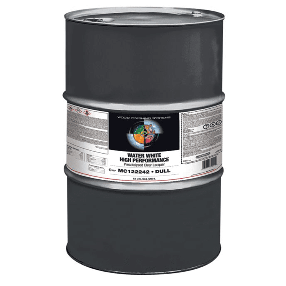 High Performance WW Pre-Catalyzed Clear Lacquer, Dull, 53 Gallon Drum