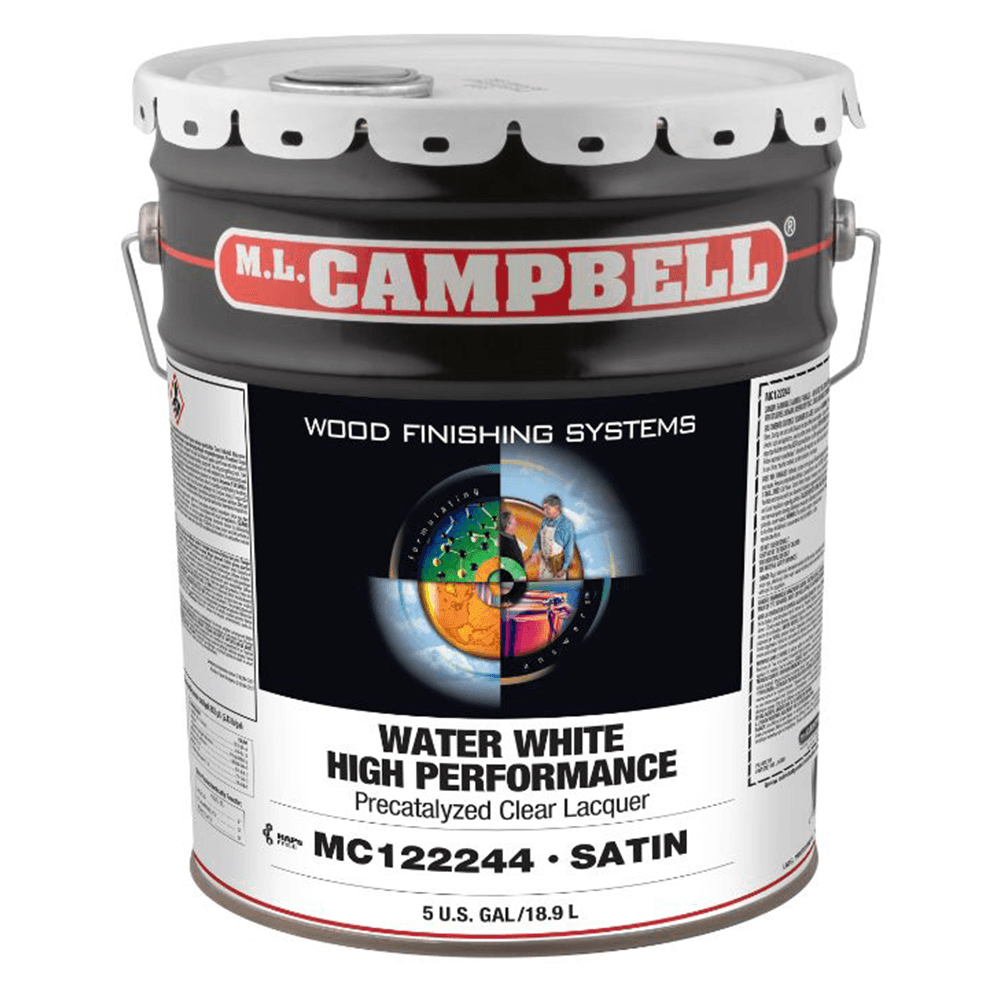 High Performance WW Pre-Catalyzed Clear Lacquer, Satin, 5 Gallon Pail