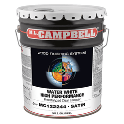 High Performance WW Pre-Catalyzed Clear Lacquer, Satin, 5 Gallon Pail