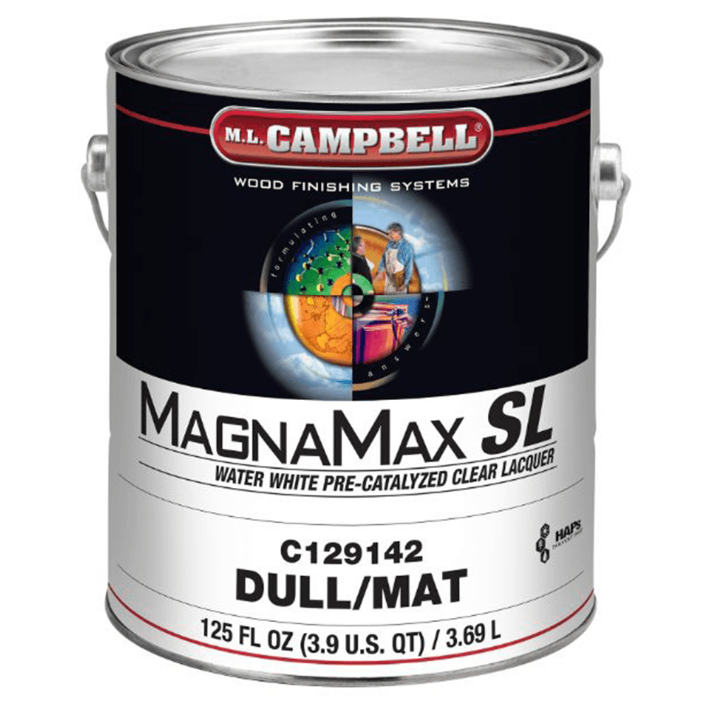 MagnaMax® SL Pre-Catalyzed Clear Lacquer, Dull, 1 Gallon
