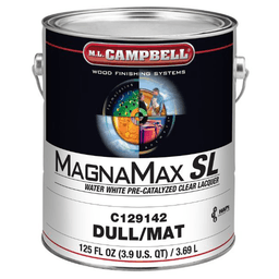 MagnaMax® SL Pre-Catalyzed Clear Lacquer, Dull, 1 Gallon