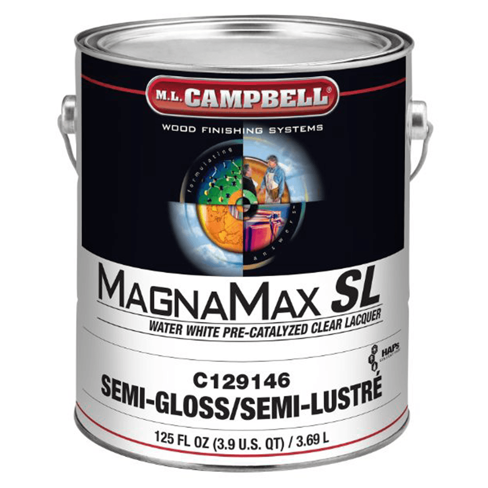 MagnaMax® SL Pre-Catalyzed Clear Lacquer, Semi-Gloss, 1 Gallon