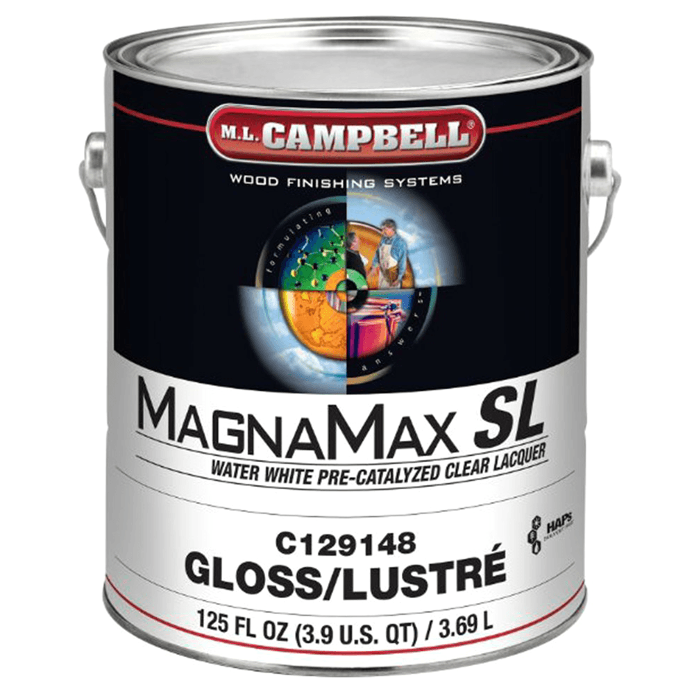 MagnaMax® SL Pre-Catalyzed Clear Lacquer, Gloss, 1 Gallon