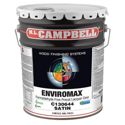 EnviroMax™ Formaldehyde Free Pre-Catalyst Clear Lacquer, Satin, 5 Gallon Pail