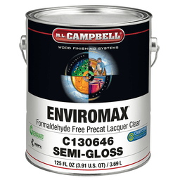 EnviroMax Formaldehyde Free Pre-Catalyst Clear Lacquer, Semi-Gloss, 1 Gallon
